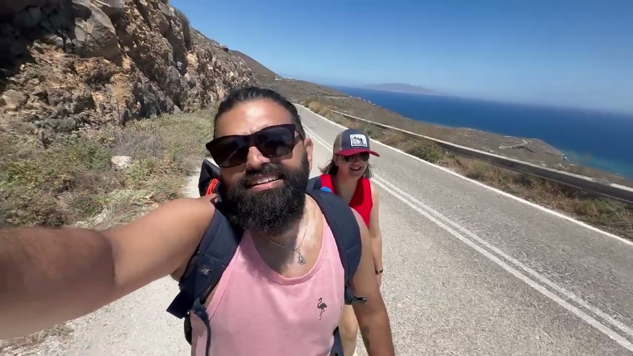 Oia to Fira hike, Greece . Ep 3