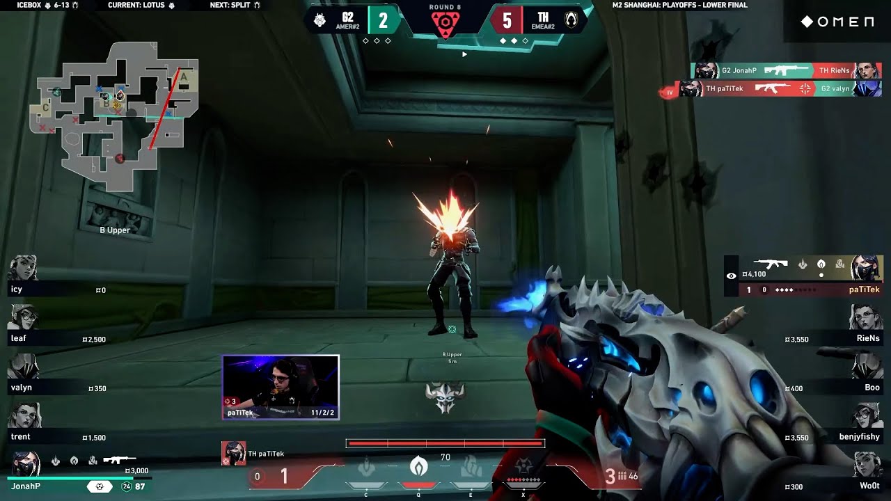 TH PaTiTek Insane 1HP ACE Clutch против G2 | VCT Masters, Шанхай, 2024