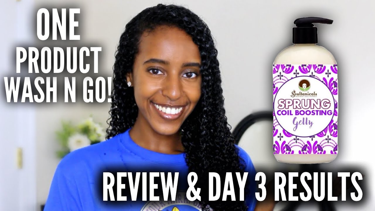 SOULTANICALS SPRUNG COIL BOOSTING GELLY REVIEW & WASH N GO | Lydia Tefera