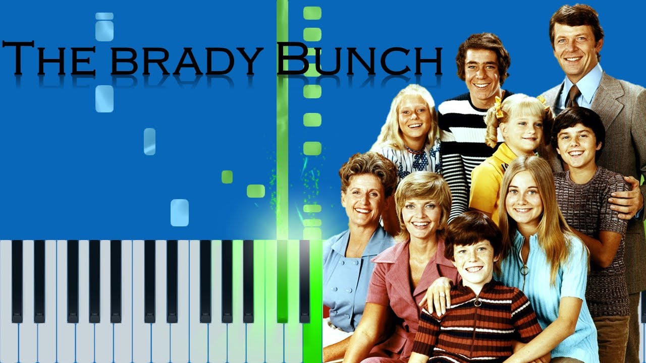 The Brady Bunch Theme Song (Easy) Piano Synthesia Tutorial