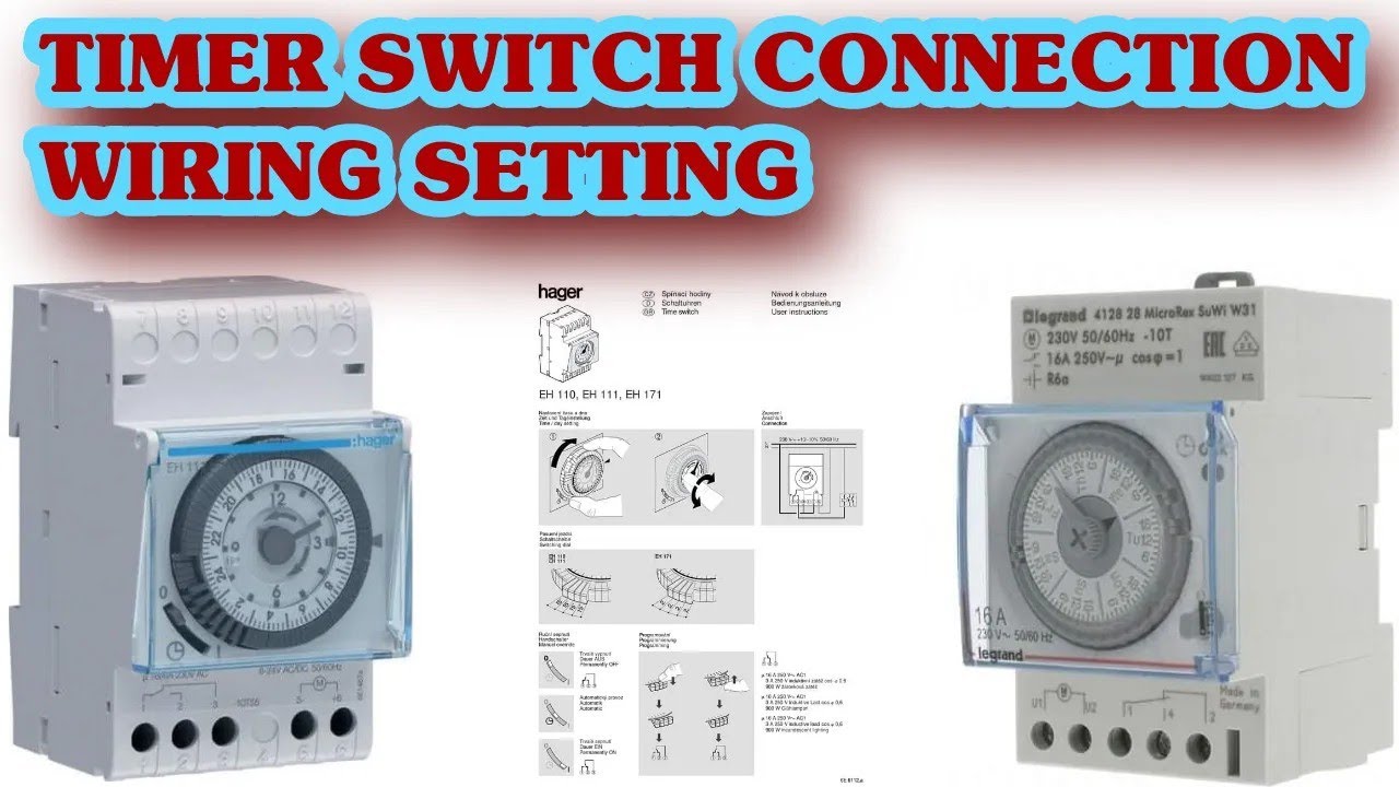 #Timer switch #HagerTimerSwitch #Auto & Manual Connection#Wiring Settings||All Details in Urdu/Hindi