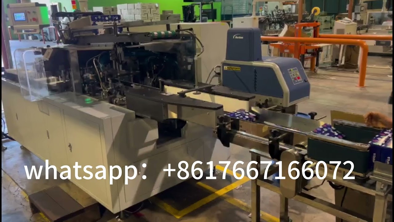 automatic high speed box drawing soft facial tissue paper carton packing sealing machine
