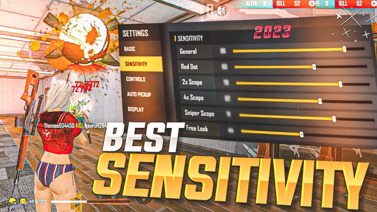 2023 ( BEST SENSITIVITY ) FOR HEADSHOT || FREE FIRE SECRET SENSITIVITY