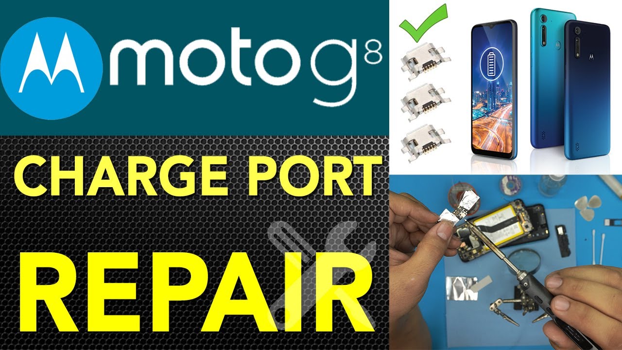 Moto G8 Charge Port repair | Power Jack repair | micro usb port repair