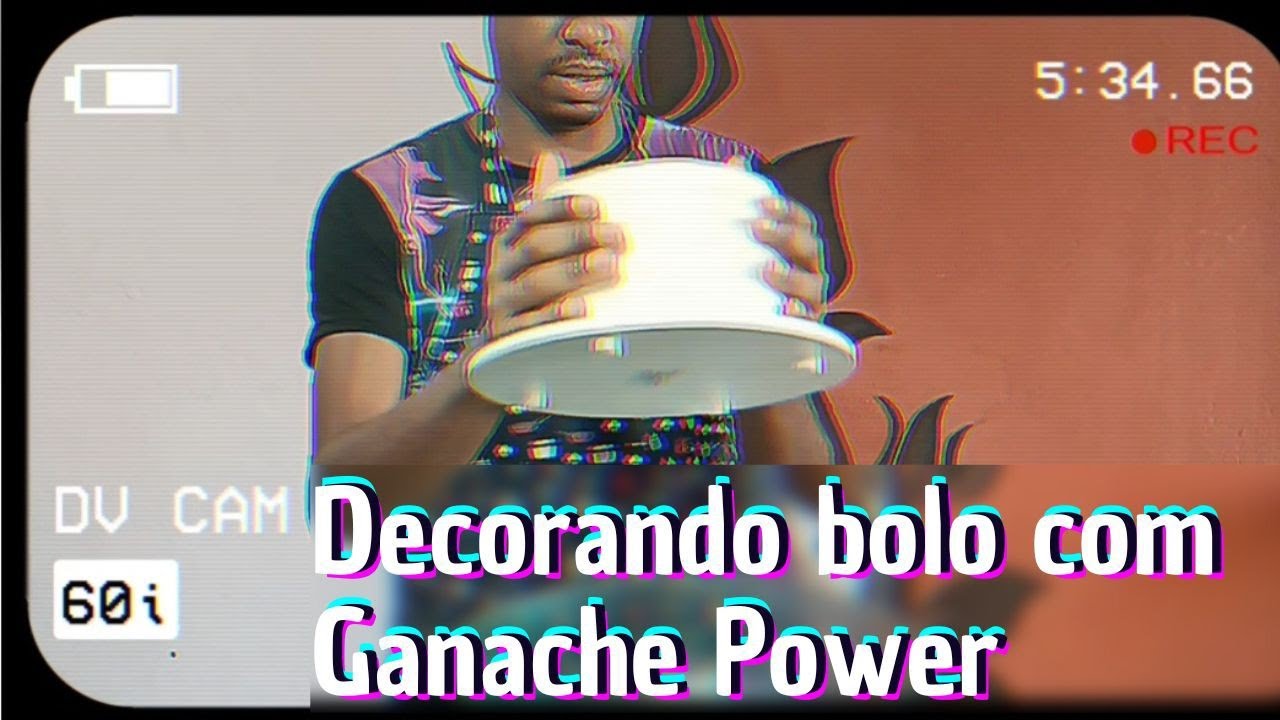 DECORANDO BOLO COM NOVA GANACHE POWER. Detalhes com topo de bolo COMESTÍVEL 😋