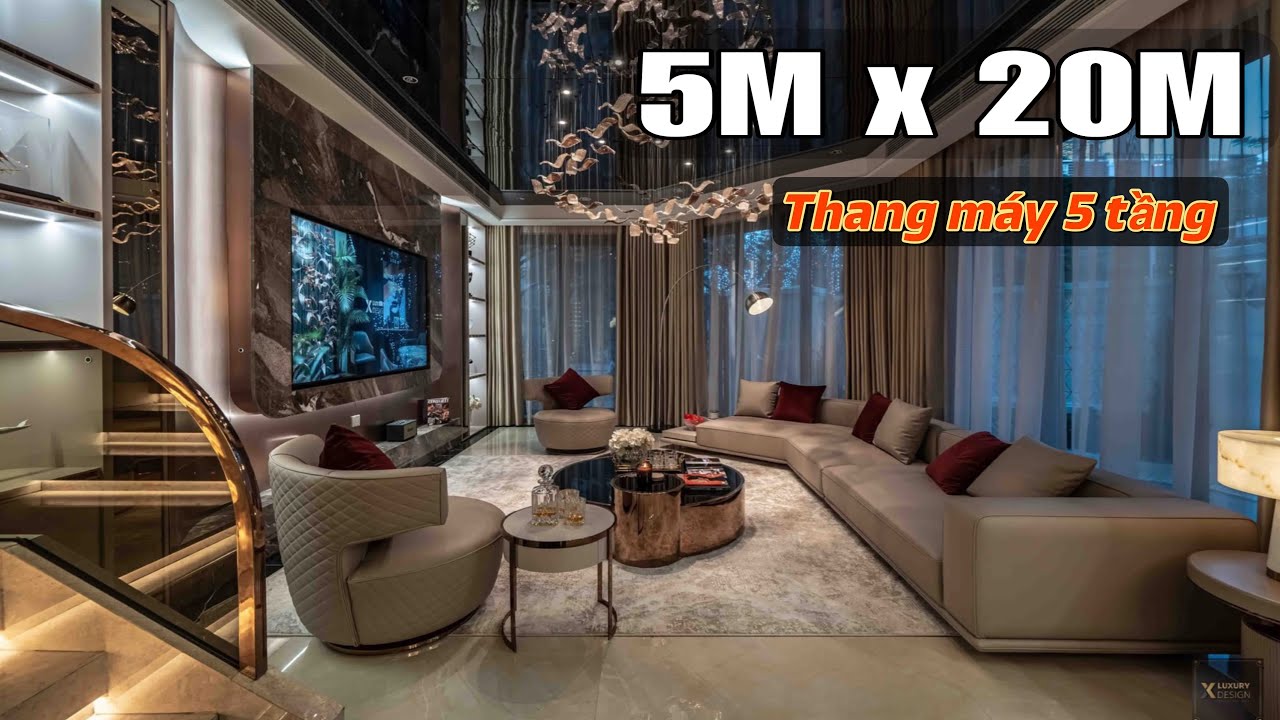 Chao Ôi nhà 5M x 20M nó Rộng lắm luôn | Tầng Trệt Như Hội Trường - Thang Máy 5 Tầng Lê Đức Thọ