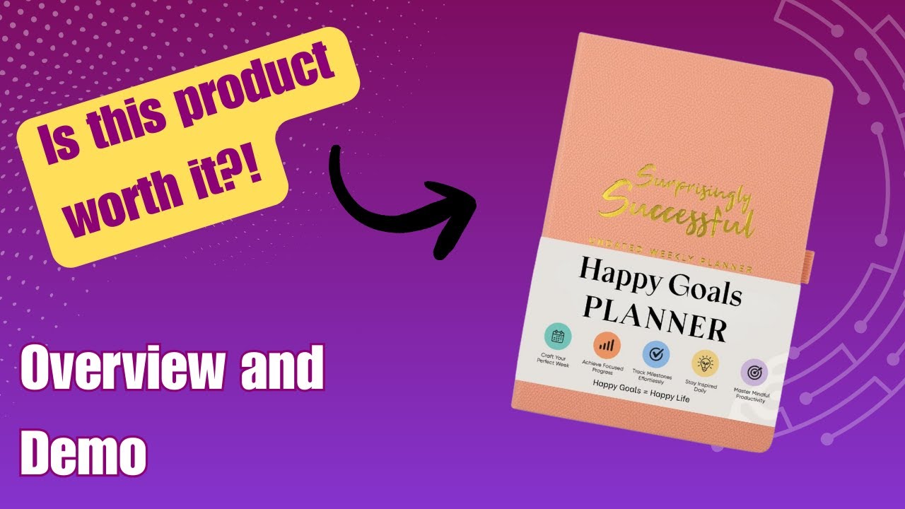 Удивительно успешный планировщик целей — недатированный еженедельный и ежемесячный дневник для по...