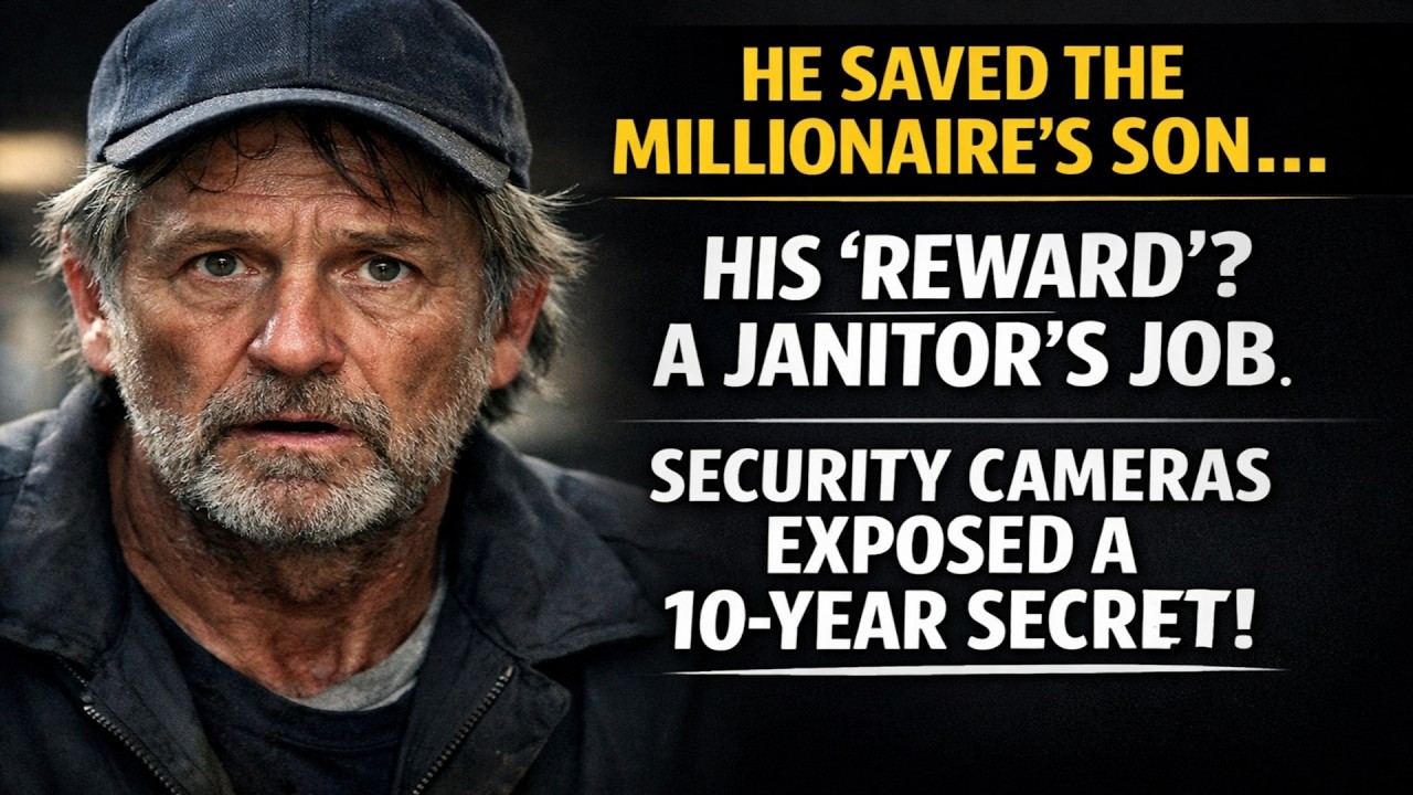 He Saved the Millionaire's Son. The Reward Was a Janitor's Job. The Security Cameras Revealed a 10-