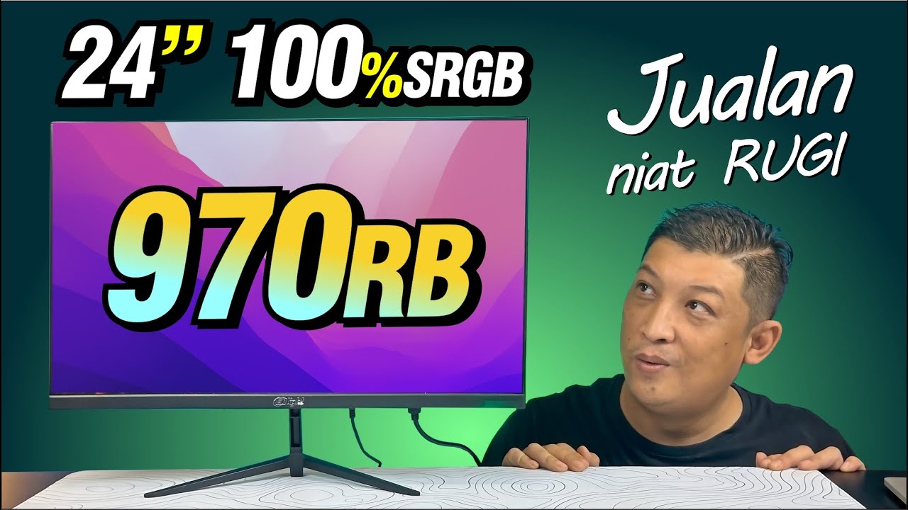 @565- GAK NIAT UNTUNG !!! 970 rebu DAPAT 24 inch / 100% SRGB , Ngweerriiii | monitor ENLIGHT ENS-B