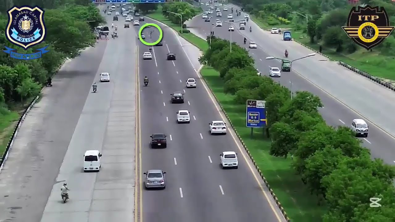 Islamabad Traffic Police issues Challan Tickets to the violators through Drone Cameras