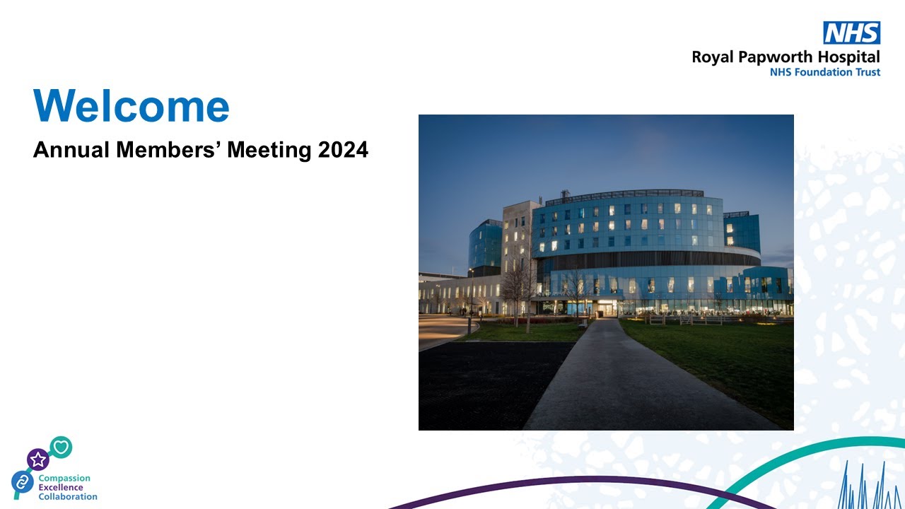 Royal Papworth Hospital Annual Members' Meeting - 18 September 2024