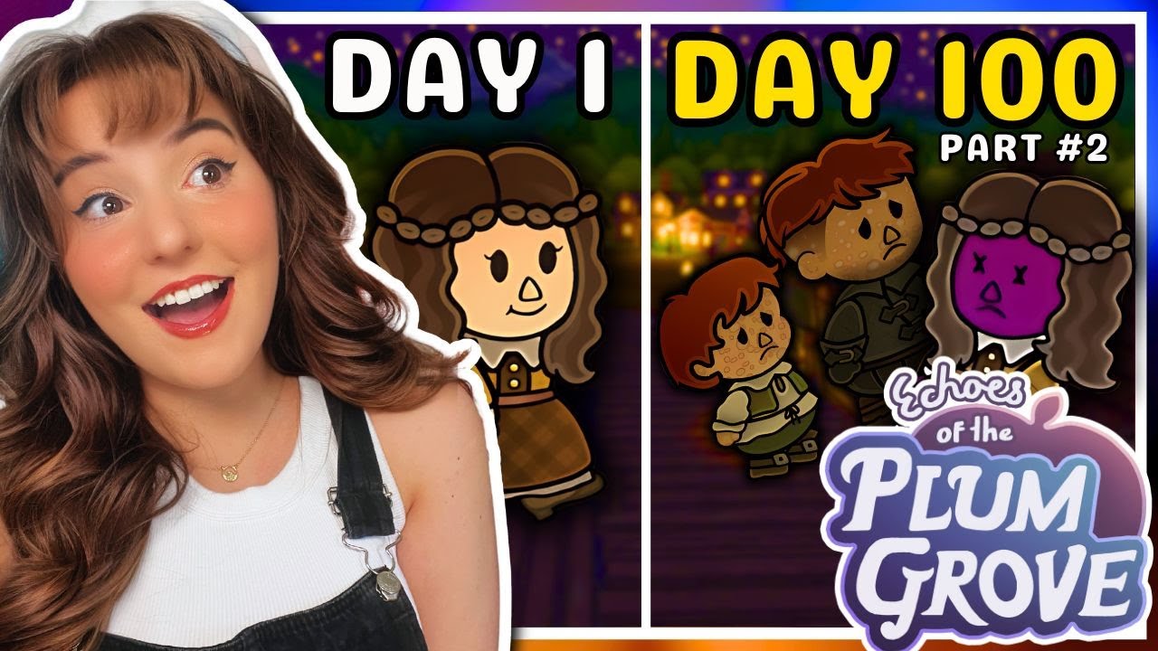 I Played 100 Days of Echoes of the Plum Grove 🍇🌱 { part 2 }