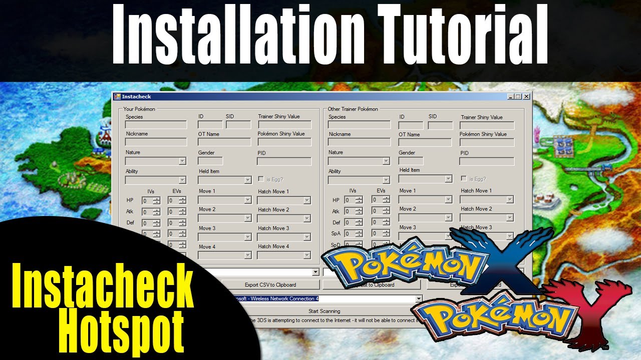 Pokemon X And Y - Instacheck Hotspot Installation Tutorial