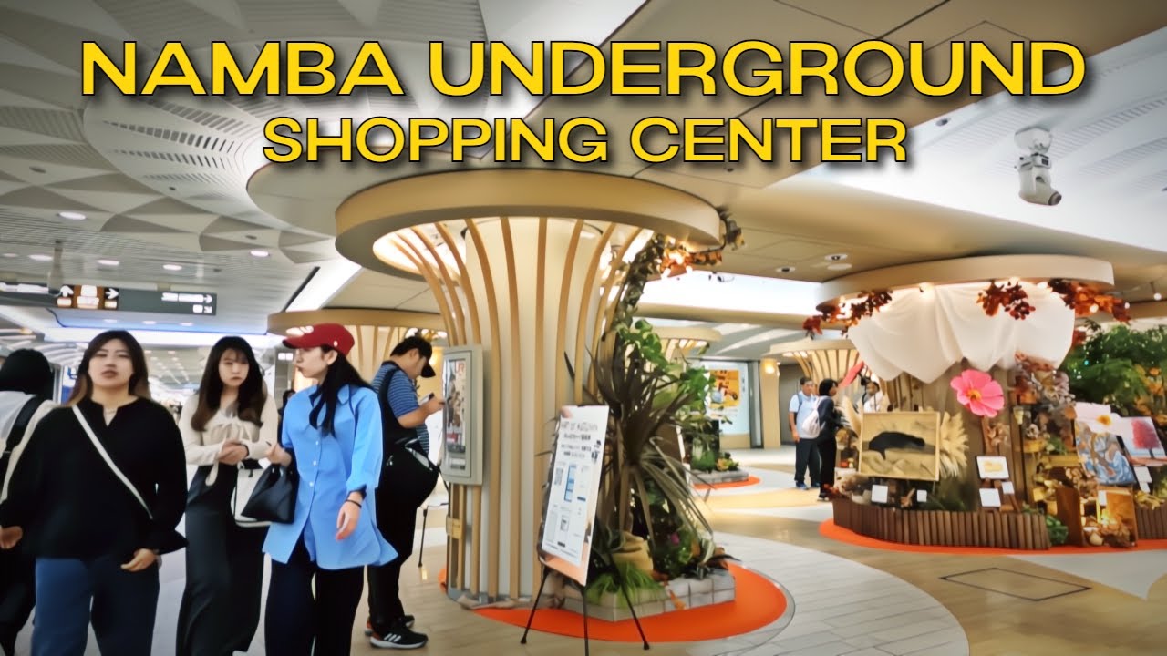 【4K】𝐖𝐀𝐋𝐊 🇯🇵 The Namba Walk Underground Shopping Center in Osaka Japan
