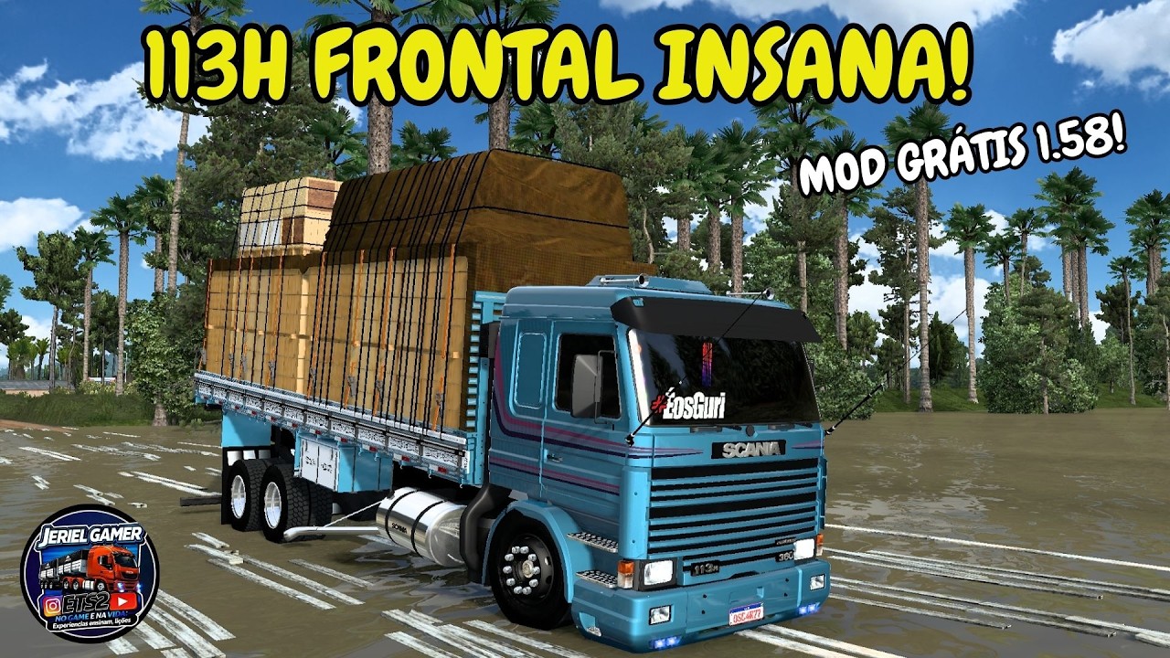 SCANIA 113H FRONTAL INSANA ETS2 1.58 - MOD GRÁTIS ATUALIZADO/#download #ets2 #jogos