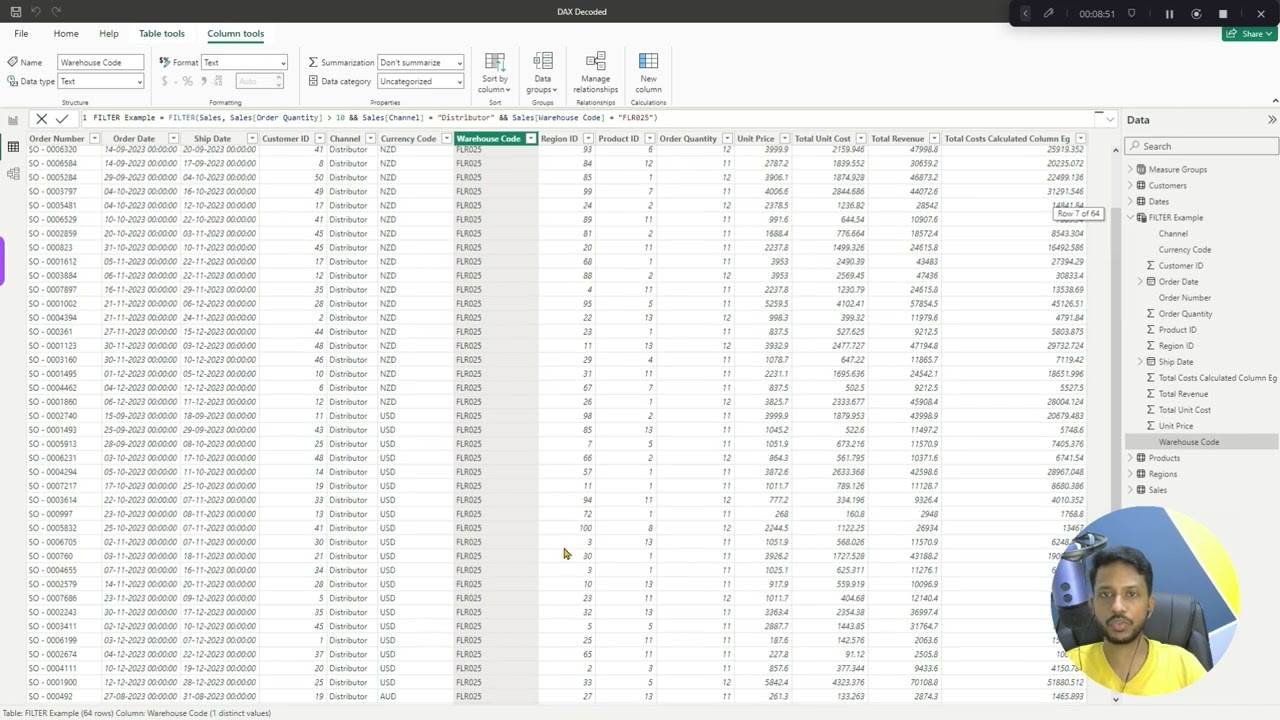 FILTER Table Function in Power BI