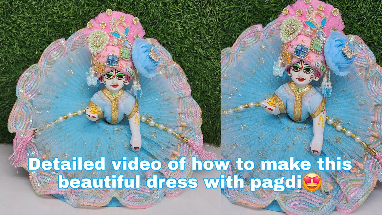 Laddu gopal ji ki sundar poshak kaise banaye || Detailed video of how to make laddoo gopal dress ||