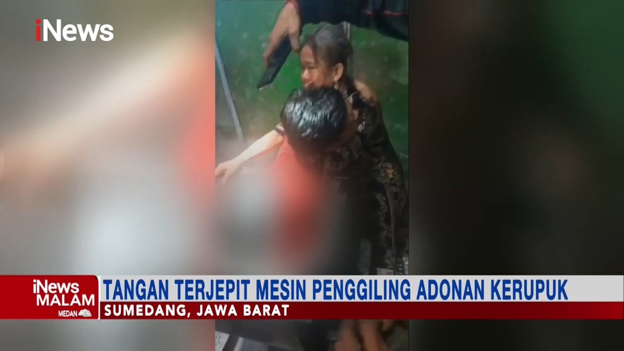 Pekerja di Sumedang Terjepit Mesin Penggiling Kerupuk Saat Bekerja #iNewsMalam 09/04