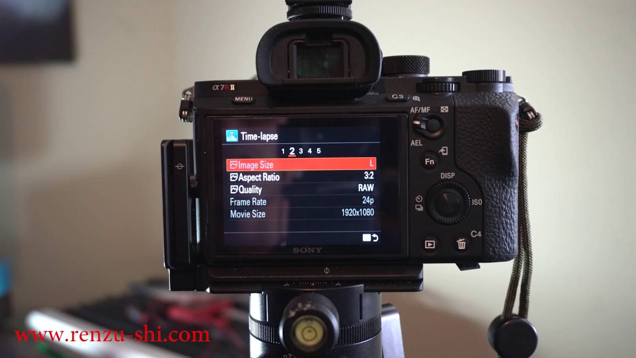How to use the Sony play memories time lapse app