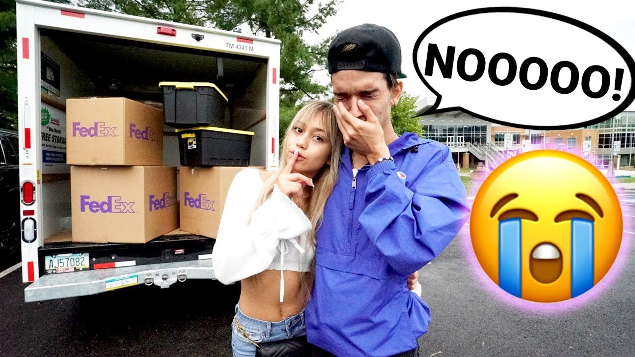 Going BACK TO SCHOOL FOREVER PRANK on BOYFRIEND! (he cries)