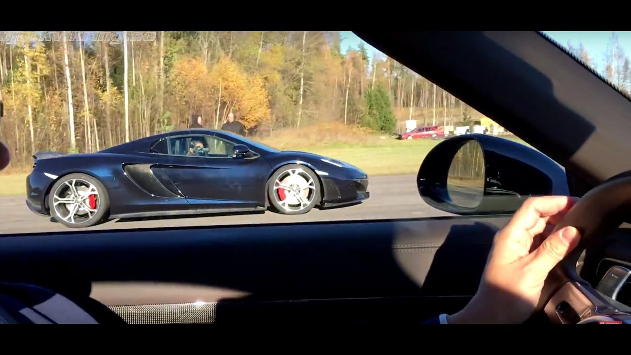 McLaren MP4-12C Spider vs Porsche 911 Turbo S Convertible (991) camerangle from Porsche