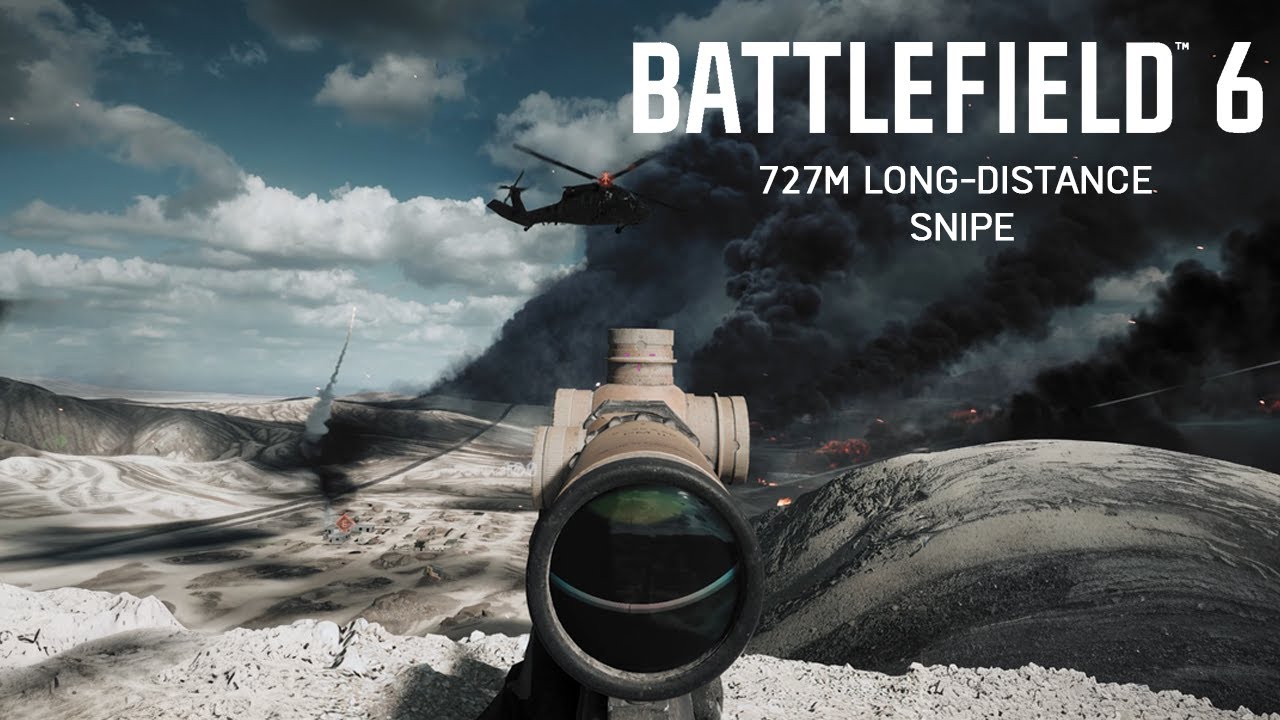 🎯 Battlefield 6 &ndash; 727m Sniper Shot! | Insane Long-Distance Precision Kill