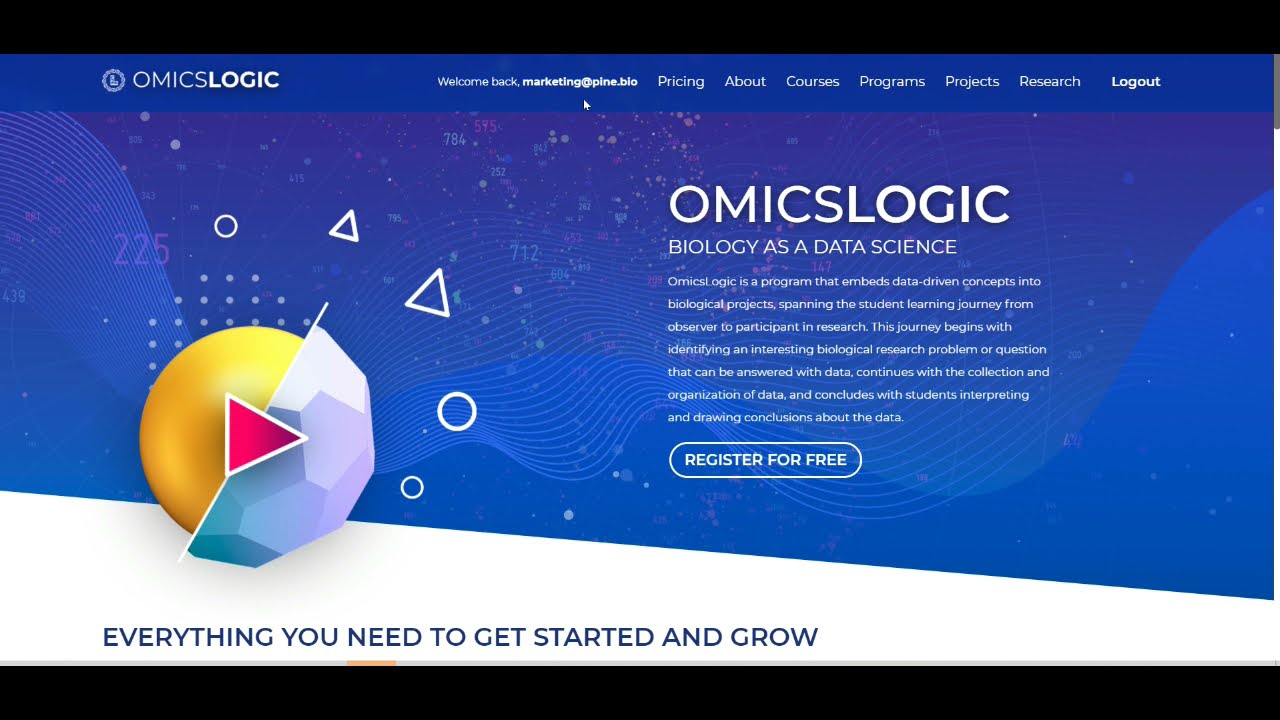 Navigating through Omics Logic Learn portal