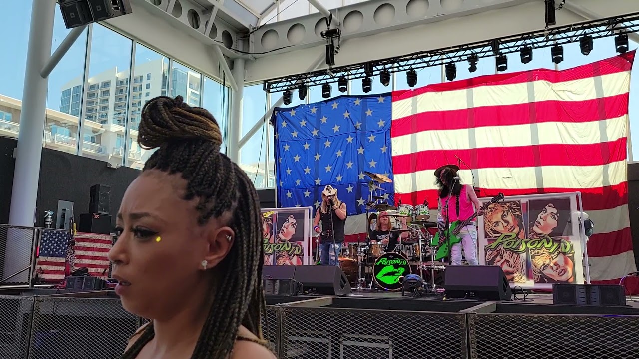 Poison IV - Poison tribute performing Unskinny Bop, Rise Rooftop, Houston, TX 04-11-21