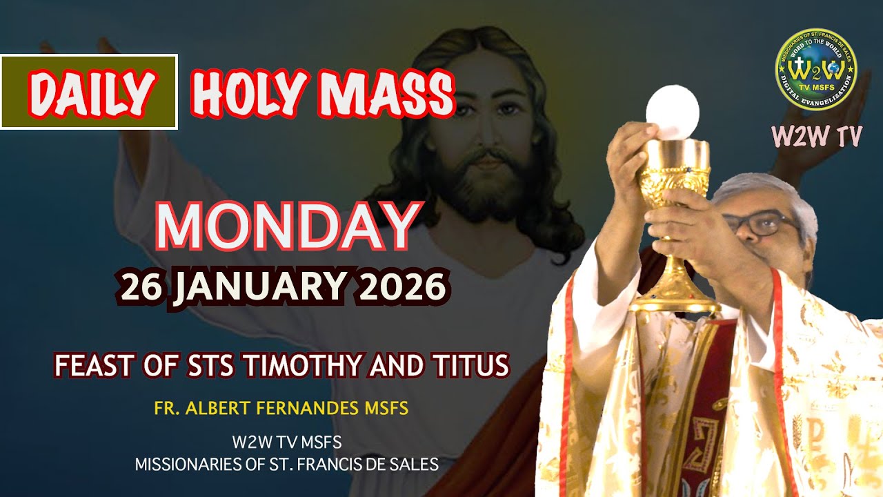 MONDAY HOLY MASS | 26 JANUARY 2026 | STS TIMOTHY AND TITUS II | by Fr  Albert #holymass #dailymass