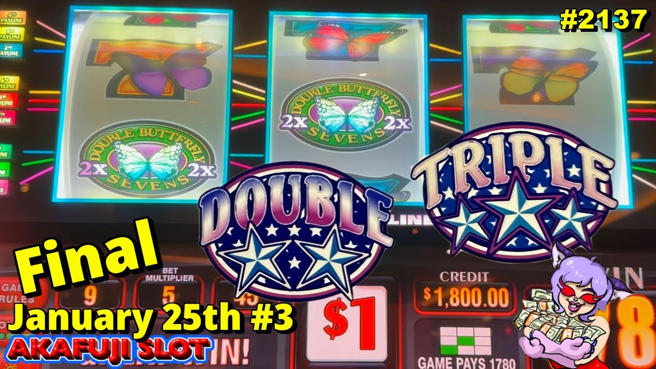 Triple Double Stars Slot, Triple Double Butterfly Slot Jackpot at Pala Casino