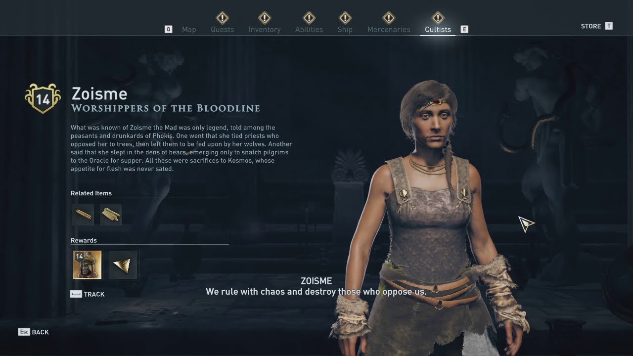 Wolf Den in Phokis Cultist Clue - AC Odyssey | Wolf Den Location in Phokis