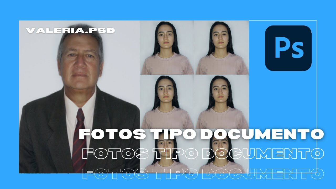 ¡CÓMO HACER FOTO TIPO DOCUMENTO EN PHOTOSHOP!