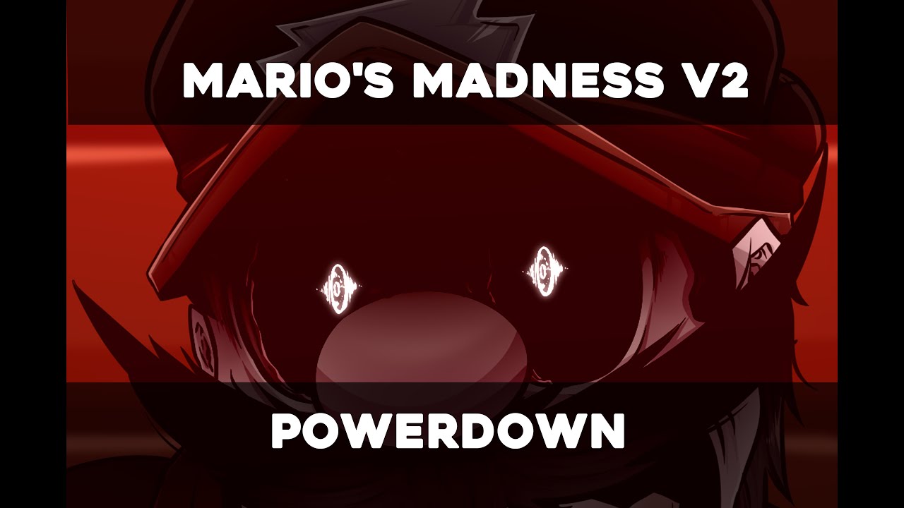 [FNF] Mario's Madness v2 | Powerdown | SpeedPaint!
