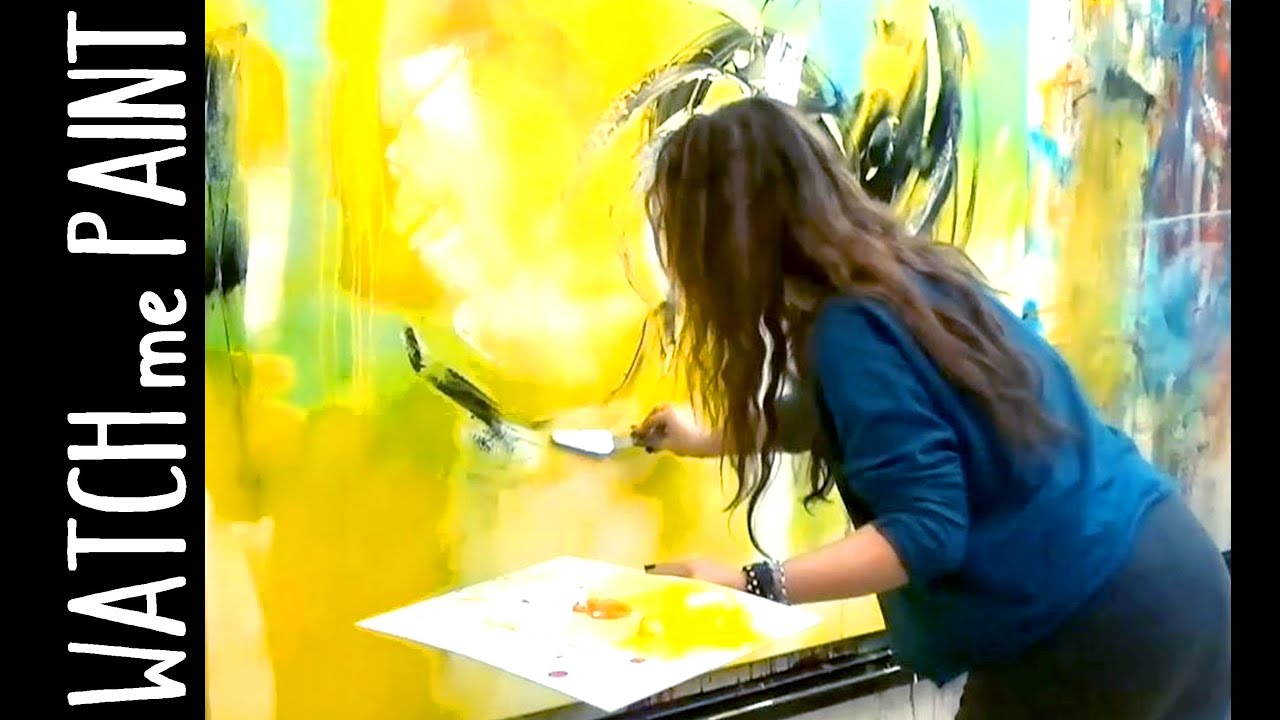 Abstract acrylic painting - peinture abstrait - abstrakte Malerei by zAcheR-finet