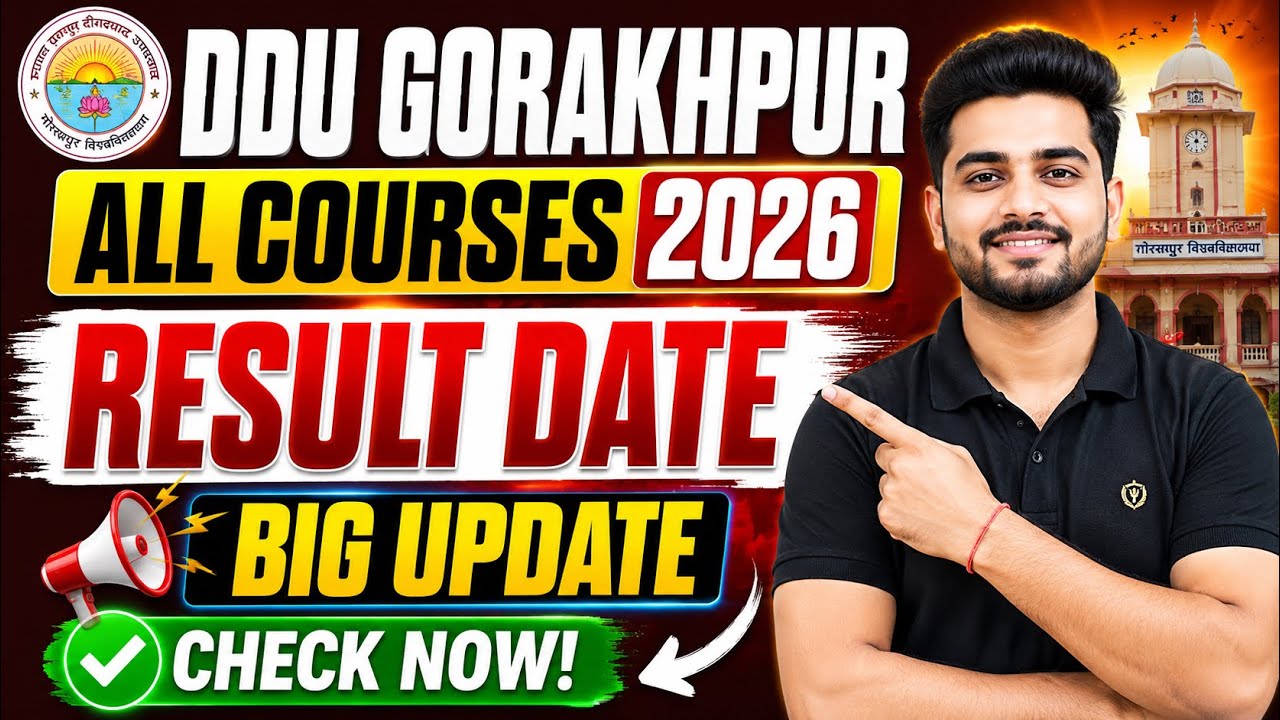 DDU Gorakhpur University Result 2026 Out Now | BA BSc BCom MA MSc MCom Result Check Direct Link