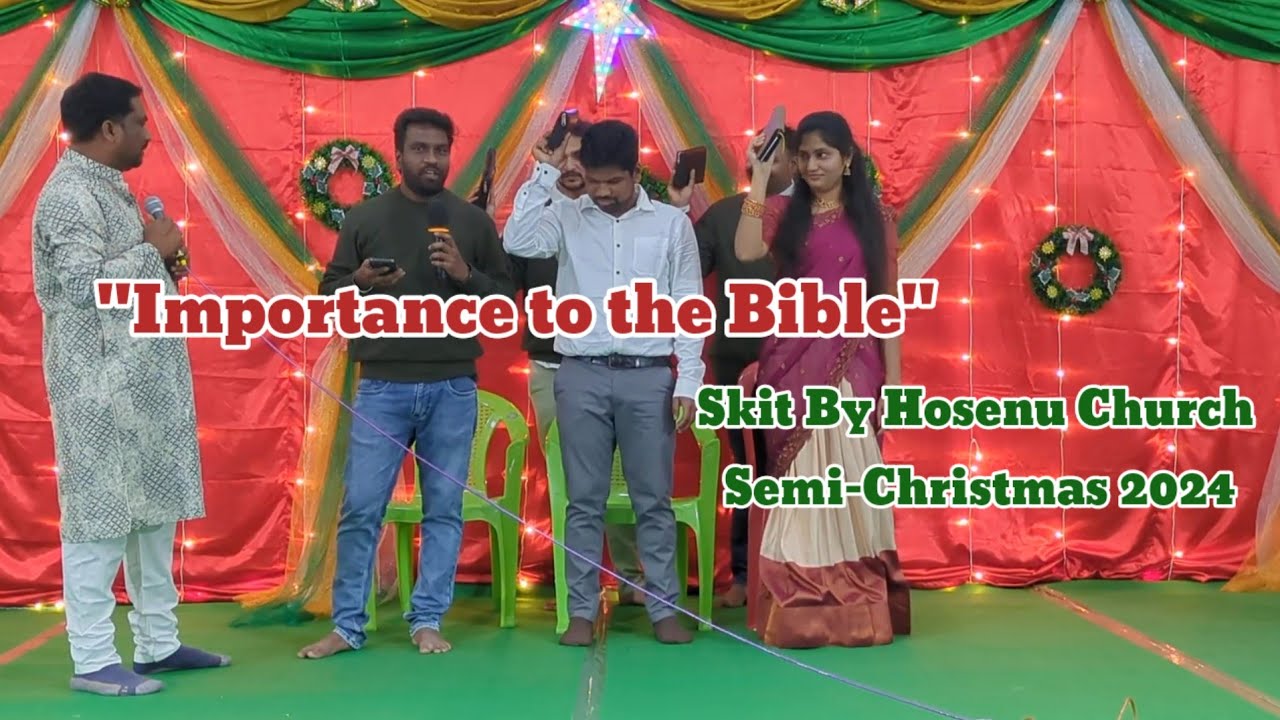 2024 Semi Christmas Skit ll Importance of Bible ll Hosenu Ministries