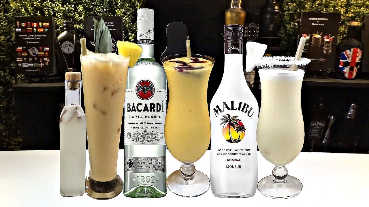 3 PIÑAS COLADAS ¡bebidas nuevas, originales y muy ricas¡