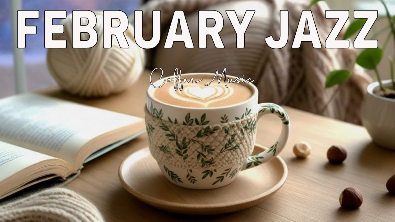 Relaxing February Jazz | Positive Energy Coffee Jazz Music & Sweet Bossa Nova Piano for Great Moods