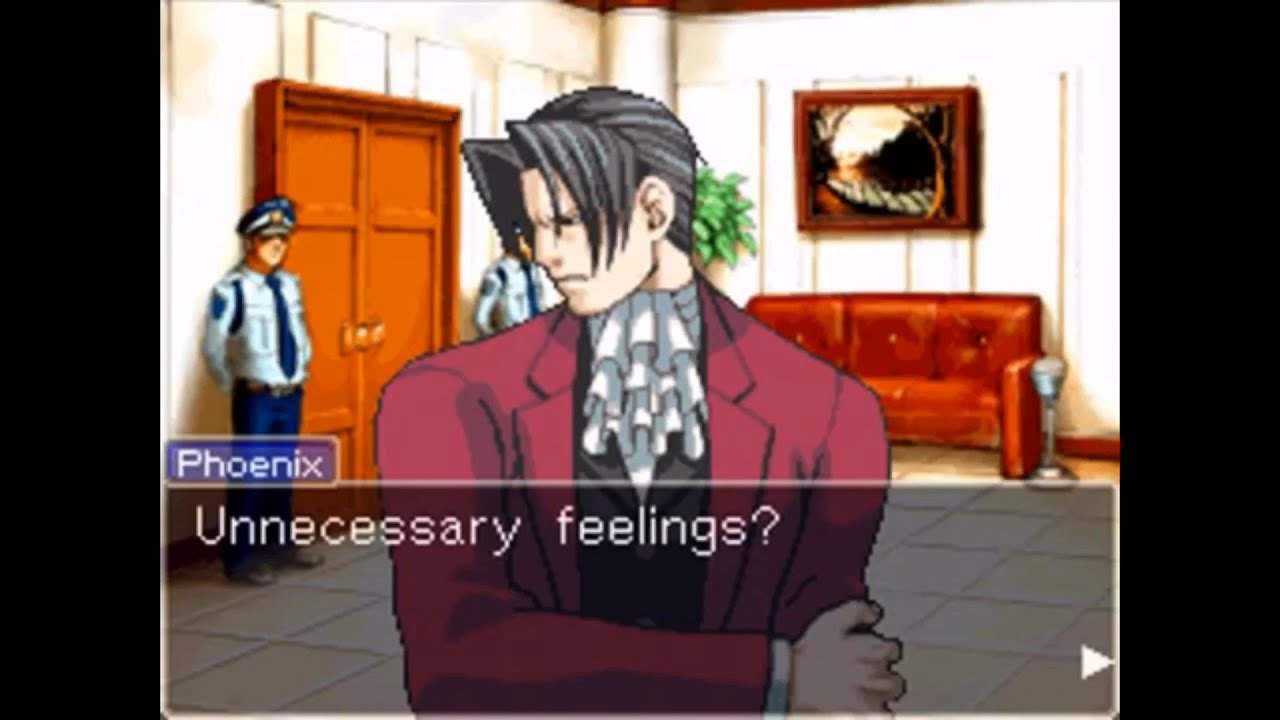 unnecessary feelings day | Ace Attorney Shitpost