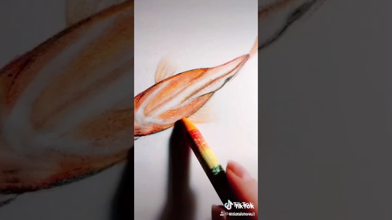 3d fish drawing how to drawing #art #3dart #artlearning #fishart #shorts