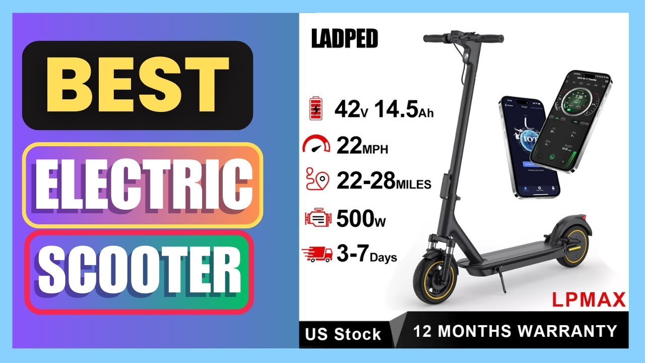 Best LADPED LPMAX 10" Solid tires Folding Electric