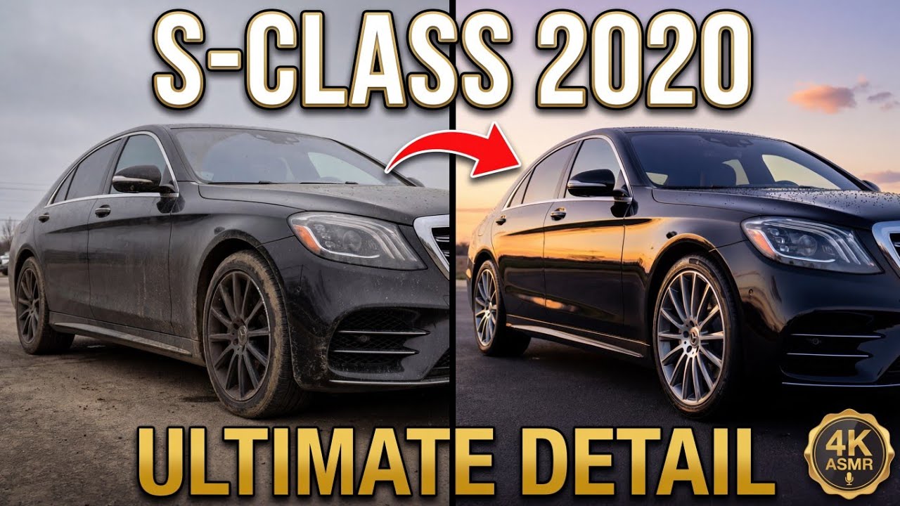ASMR Mercedes S-Class 2020 Deep Clean - Most SATISFYING | Full Interior & Exterior Transformation