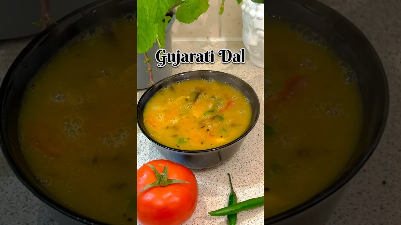 Day 13/30 | 🥣 Khatti Mitthi Gujarati Dal Recipe  🤔#shorts #youtubeshorts #viral