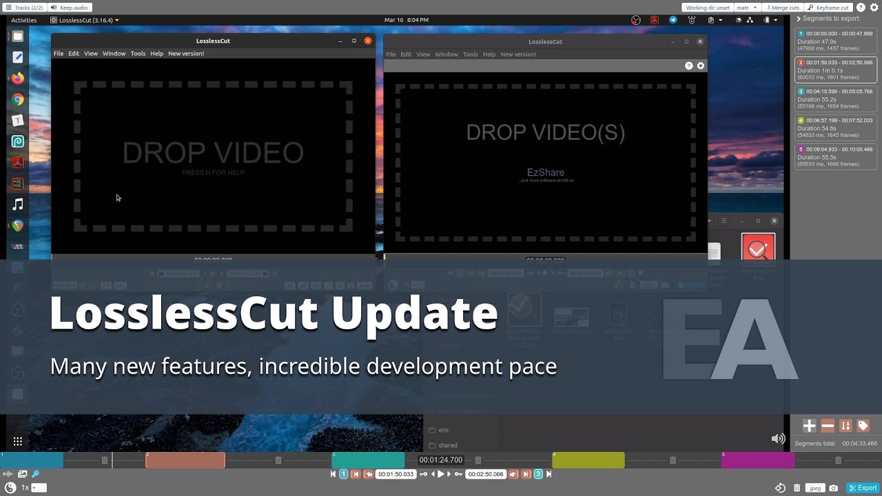 LosslessCut Update - Many New Features
