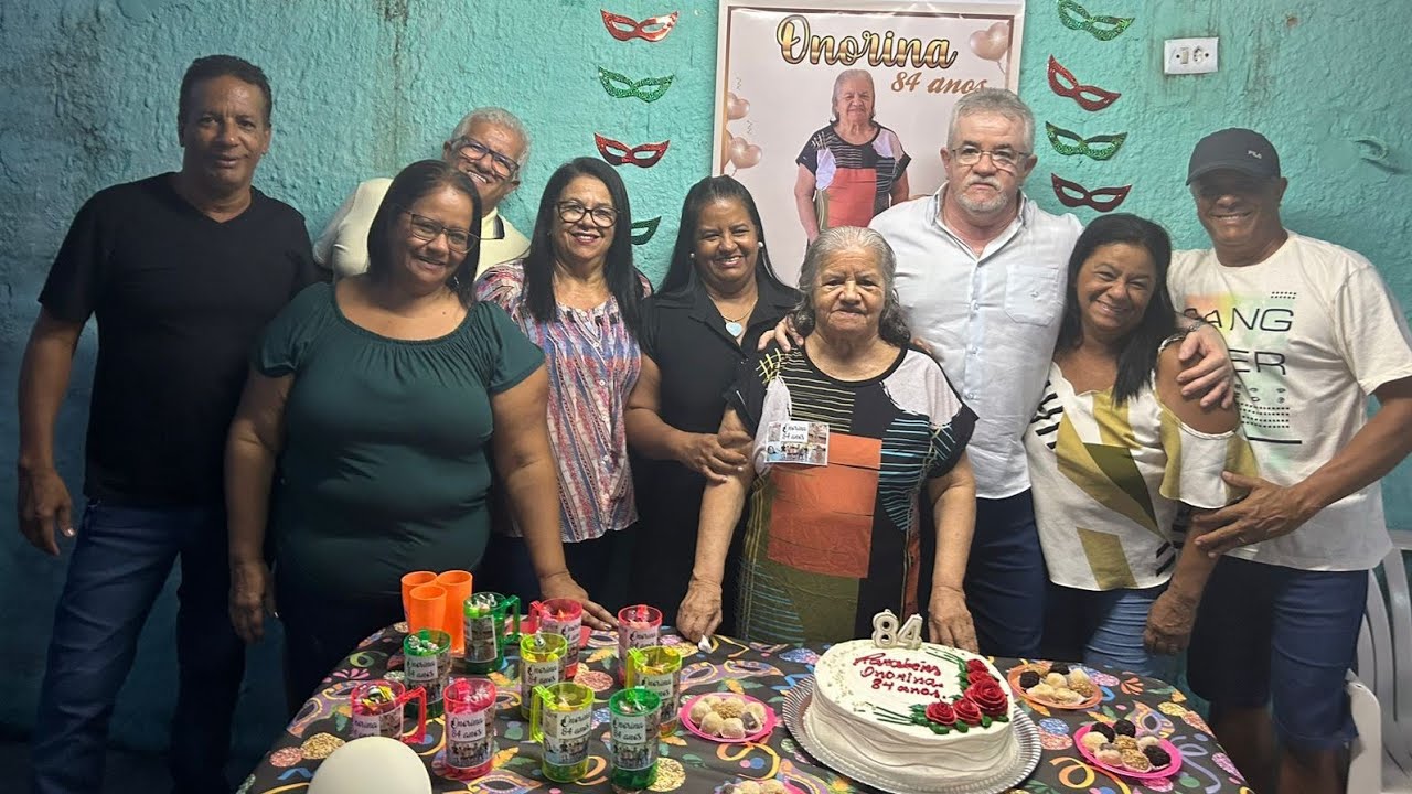 ANIVERSÁRIO DE DONA ONORINA 84 ANOS ARACAJÚ SE 10/02/2025