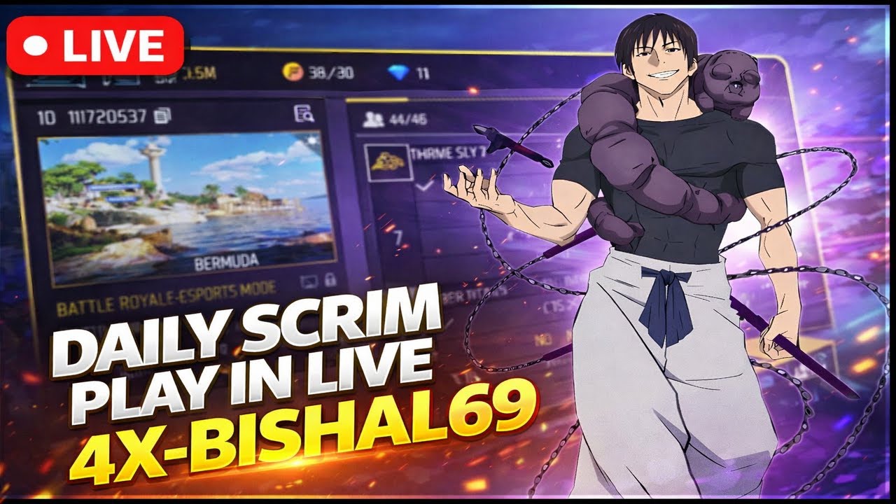 DAILY SCRIM TOURNAMENT PLAYING IN LIVE 4X-BISHAL69