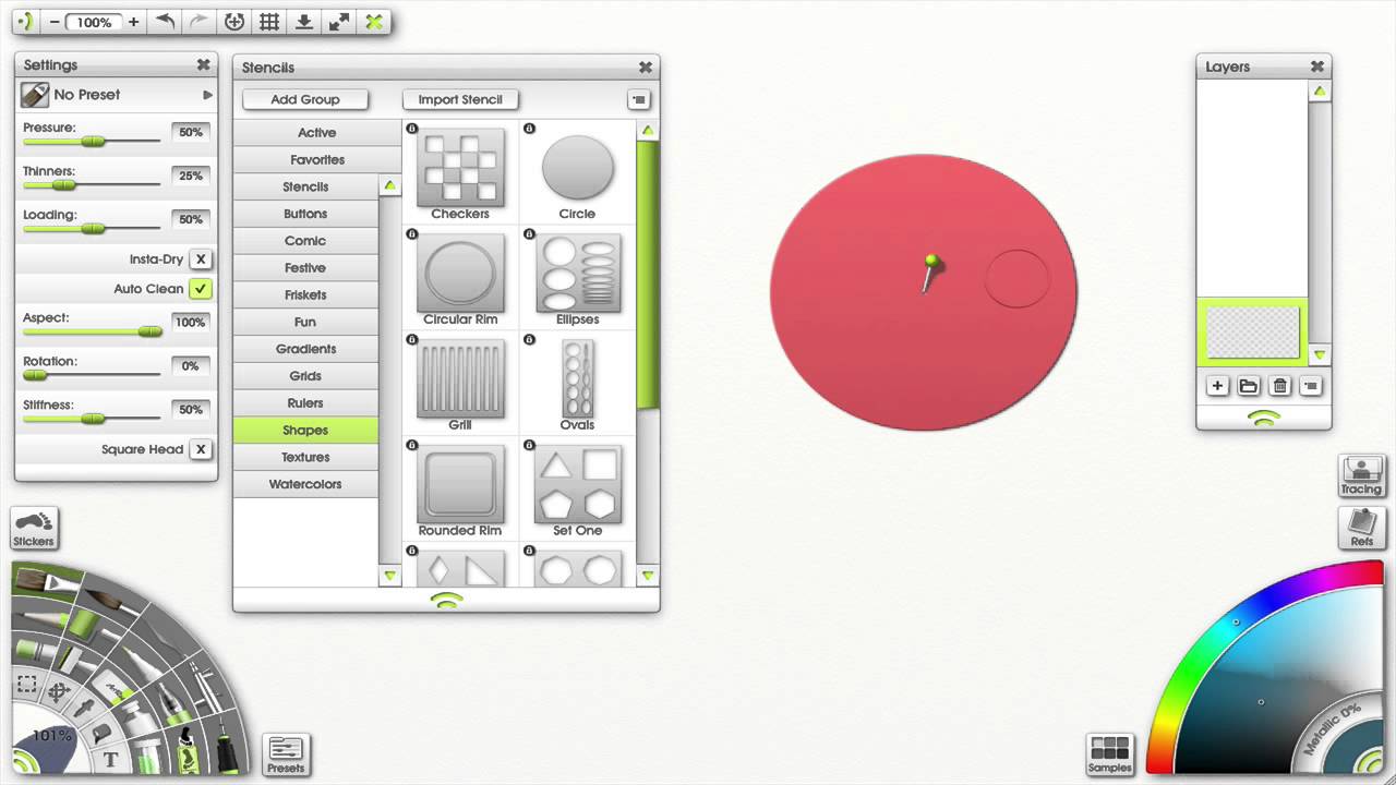 Artrage - Stencil Modes