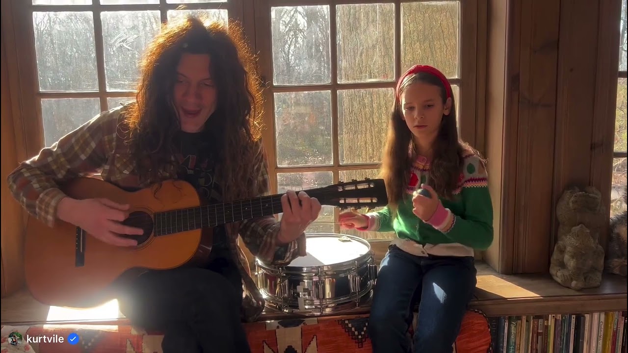 Kurt vile with his daughter Delphine - Touched somethin (caught a virus) from Back to Moon Beach.