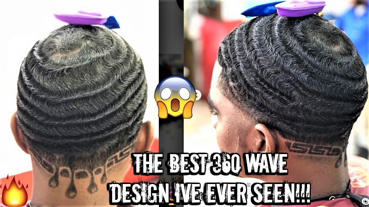 THE BEST 360 WAVES & FRESH HAIRCUT DESIGN I'VE EVER SEEN PERIOD....*MUST SEE*