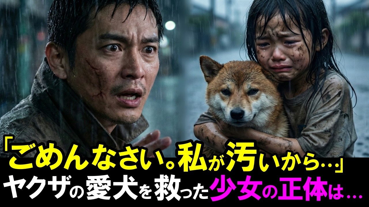 ヤクザの愛犬を庇い泥だらけになった6歳少女「私が汚いから…」少女の壮絶な正体を知り、孤独な男は全てを懸けて守り抜く決意をした【感動する話】